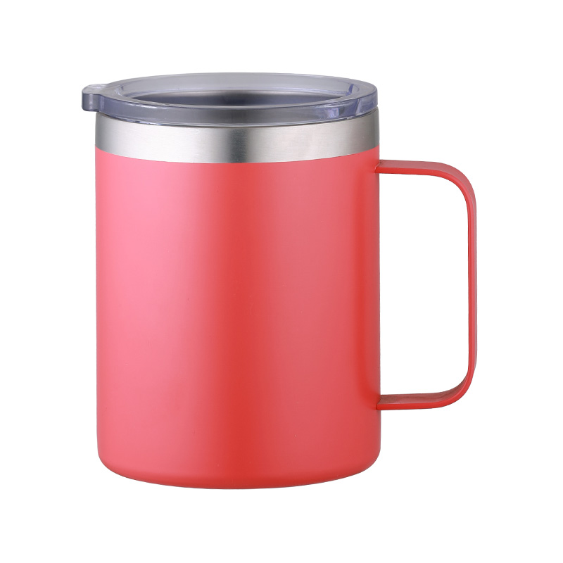 350ml Slide-Type Drinking Spout Hygienic And Contactless Stainless Steel Thermos Mug