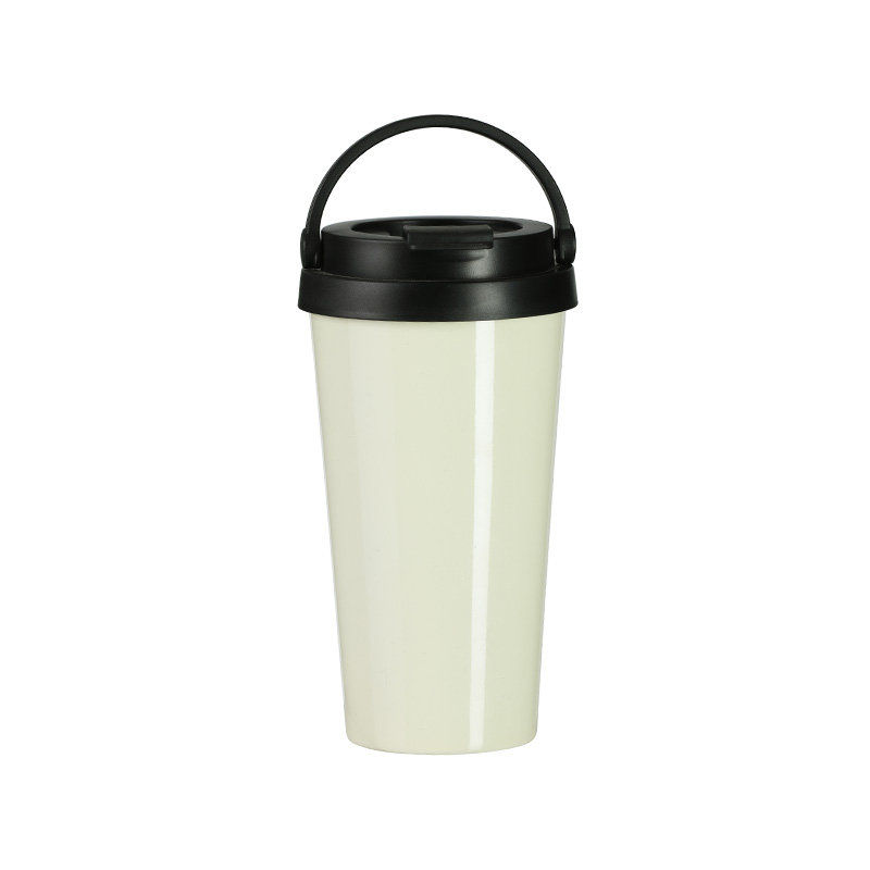 Portable Stainless Steel Travel Flask Coffee Cup Office Straight Cup With Handle